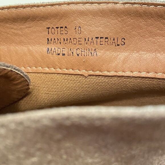 Hey Girl Corky’s Totes Ankle Booties Women’s 10 Taupe Faux Suede Leopard Lace Up - Picture 13 of 14